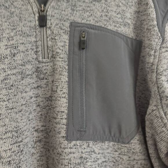 Eddie Bauer Men’s Gray Half Zip Long Sleeve Pullover Sweater Size TALL Large - Picture 7 of 7